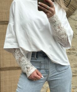 Alternative view of Tee-shirt DENTELLE