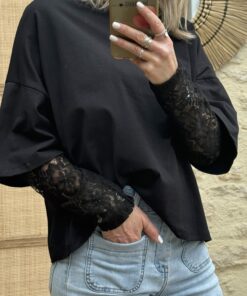 Alternative view of Tee-shirt DENTELLE